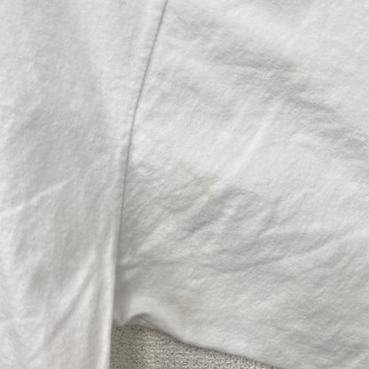 90s　BROOKS　ブルックス　半袖プリントTシャツ　シングルステッチ　クルーネック　ヴィンテージ　白　ホワイト　Lサイズ