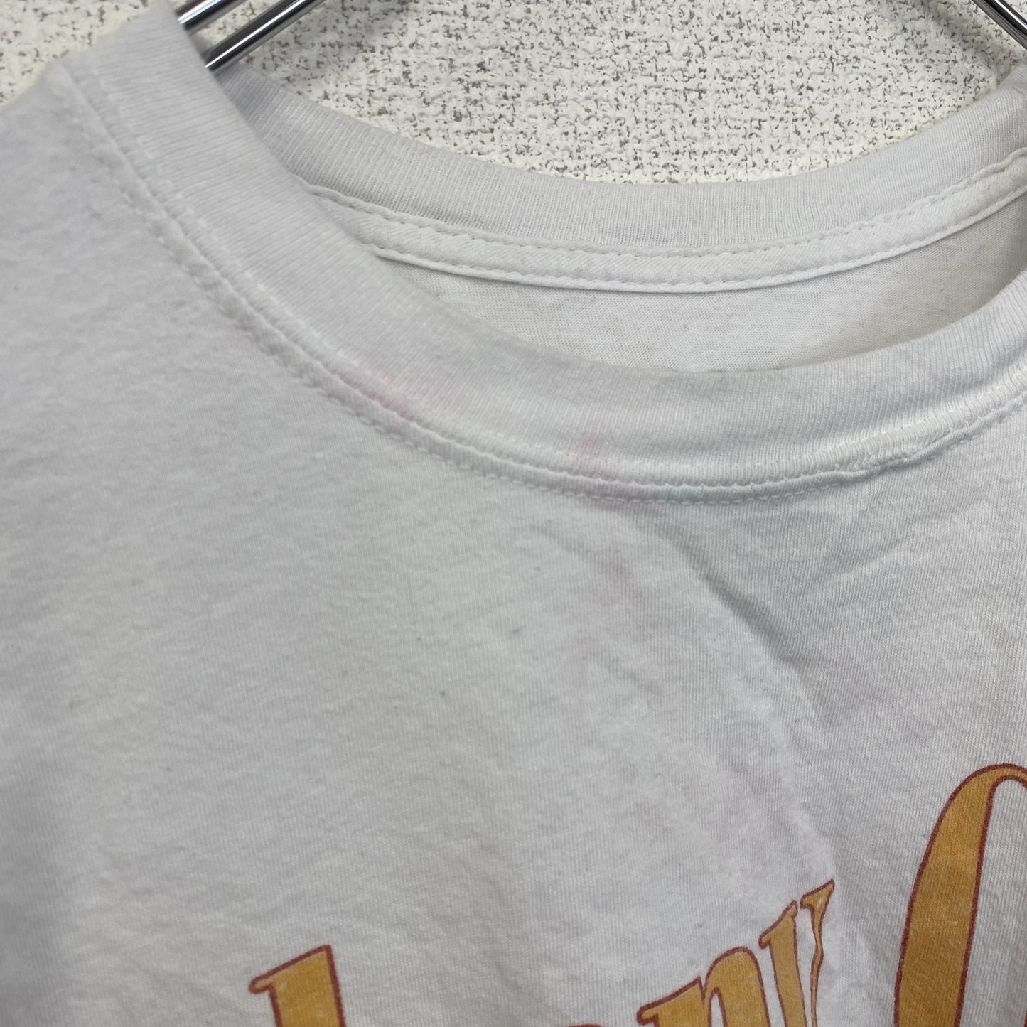 古着 used　johny Cash　ジョニー・キャッシュ　半袖アーティストTシャツ　音楽　ミュージシャン　白　ホワイト　Mサイズ