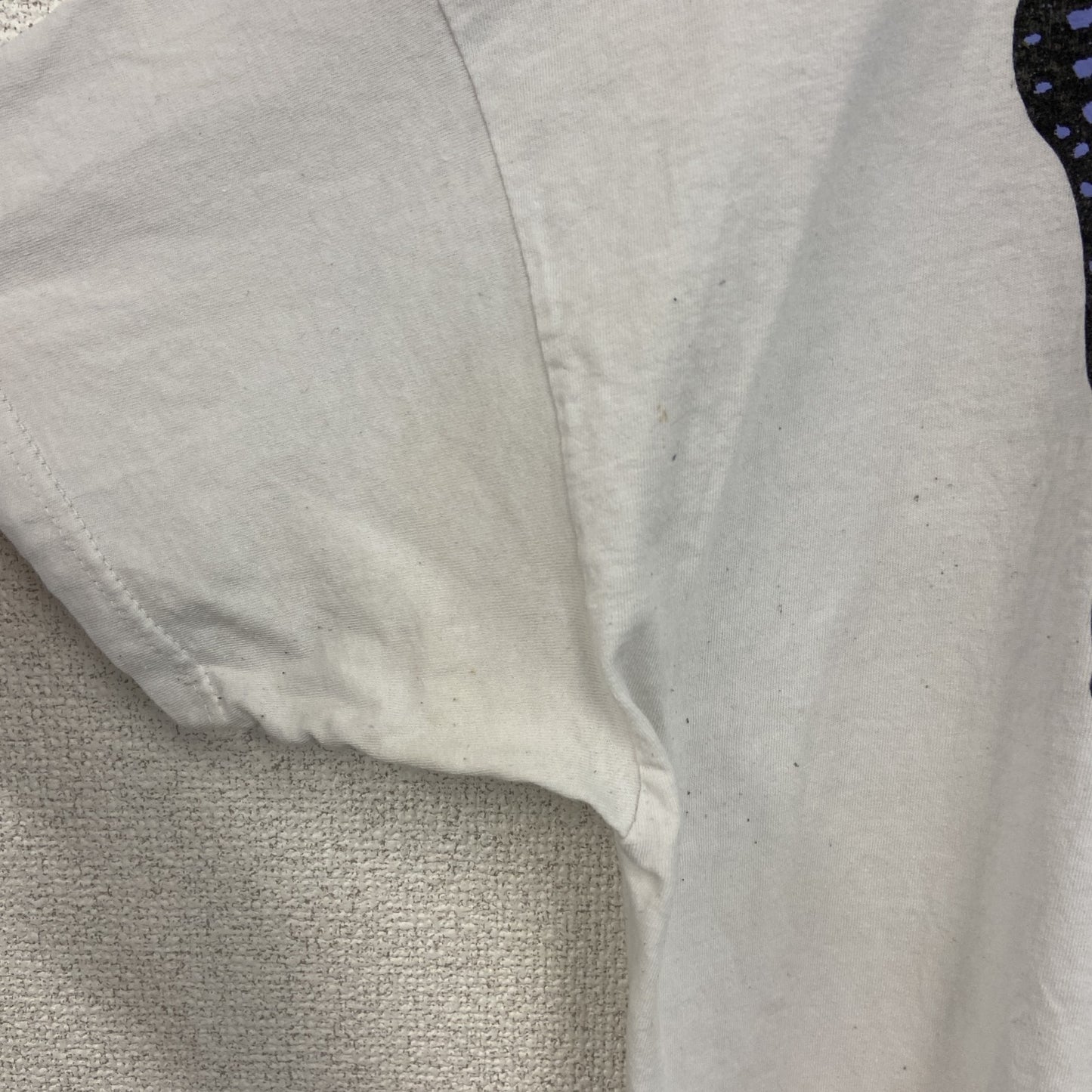 古着 used　FURUIT OF THE LOOM　半袖プリントTシャツ　バタフライ　クルーネック　カジュアル　白　XLサイズ