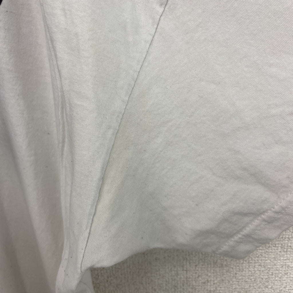 古着 used　FURUIT OF THE LOOM　半袖プリントTシャツ　バタフライ　クルーネック　カジュアル　白　XLサイズ