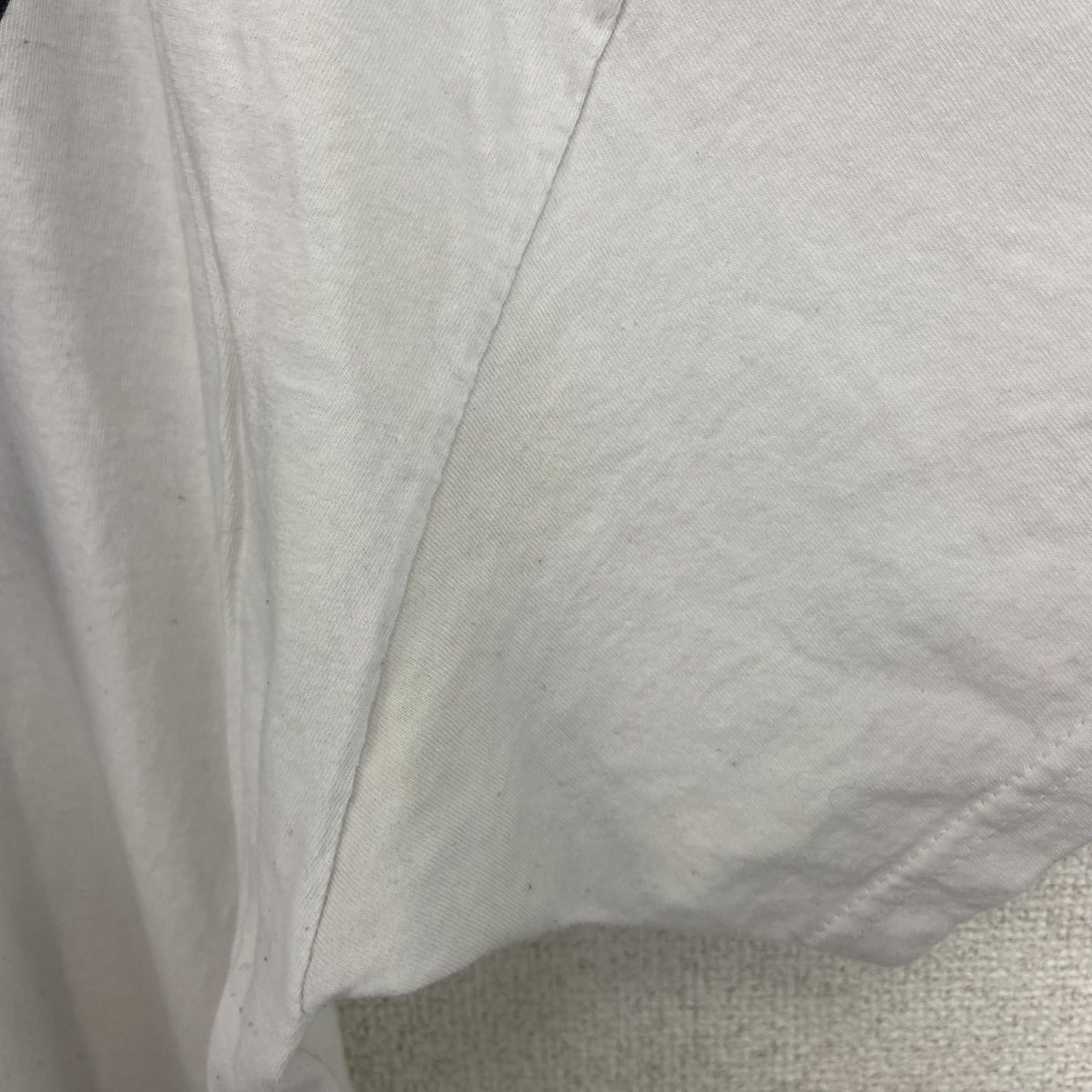 古着 used　FURUIT OF THE LOOM　半袖プリントTシャツ　バタフライ　クルーネック　カジュアル　白　XLサイズ