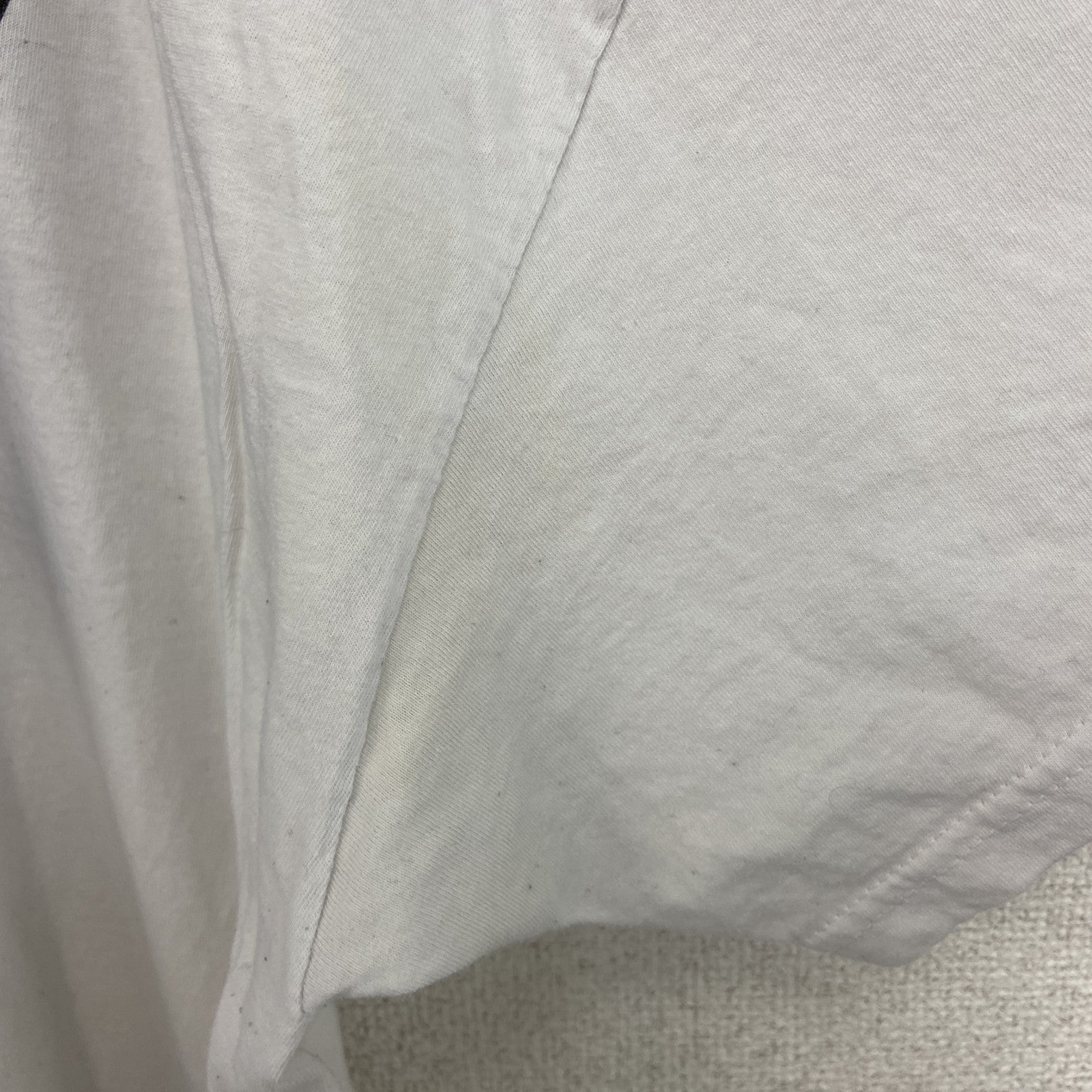 古着 used　FURUIT OF THE LOOM　半袖プリントTシャツ　バタフライ　クルーネック　カジュアル　白　XLサイズ