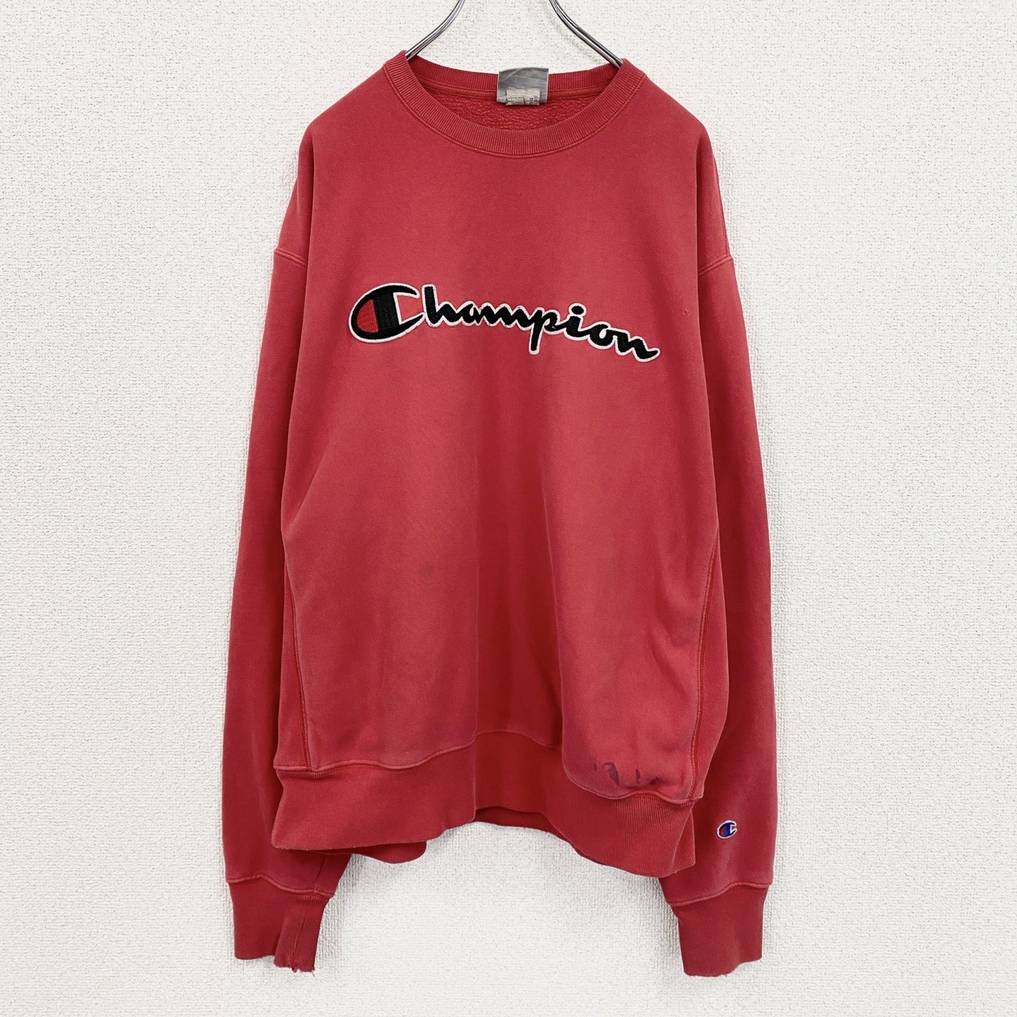 Champion　チャンピオン　リバースウィーブ　スウェット/トレーナー　フェード　赤　レッド　Lサイズ