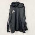 90s～　adidas　アディダス　ナイロンパーカー　ウインドブレーカー　ヴィンテージ　黒　ブラック　Oサイズ