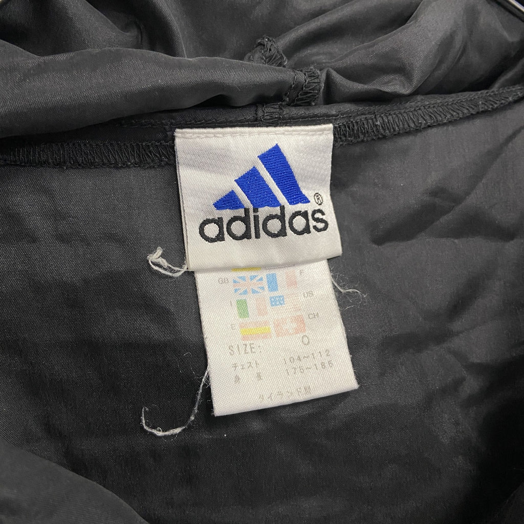 90s～　adidas　アディダス　ナイロンパーカー　ウインドブレーカー　ヴィンテージ　黒　ブラック　Oサイズ