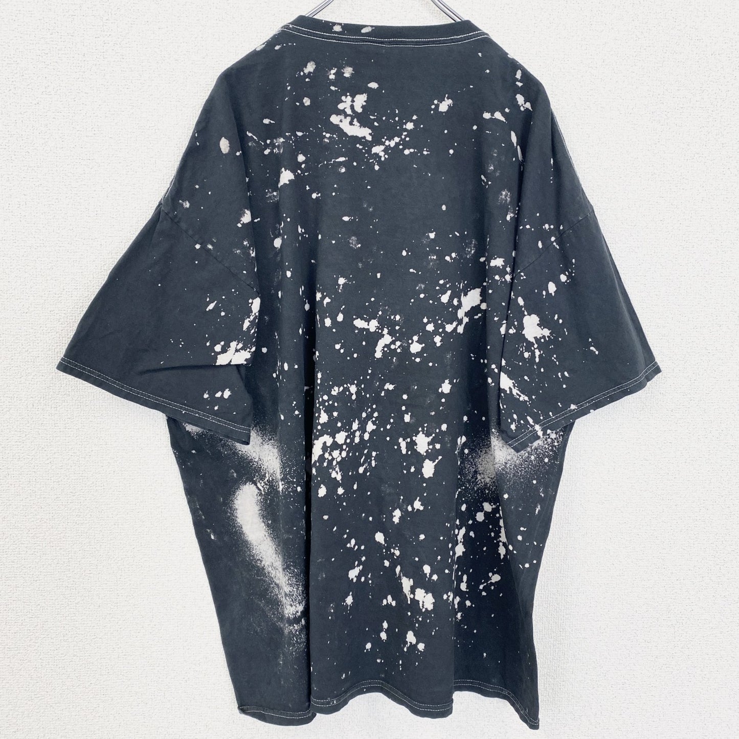 古着 used　Rolling Stones ローリングストーンズ　半袖バンドプリントTシャツ　タイダイ柄　黒　2XLサイズ