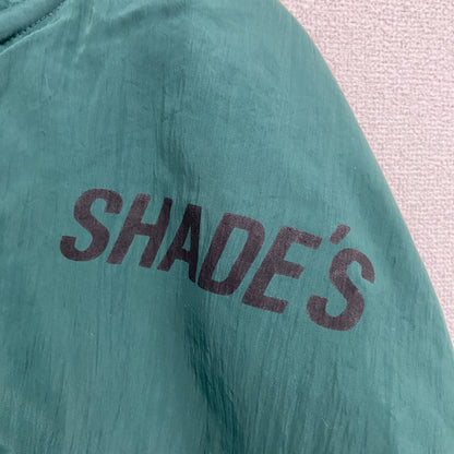 90s～　SHADE'S　シェード　フライトジャケット/MA-1　フルジップナイロンジャケット　緑　グリーン　Fサイズ