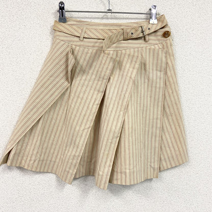 Vivienne Westwood RED LABEL　ヴィヴィアン　フレアスカート　ベージュ　ストライプ　38サイズ