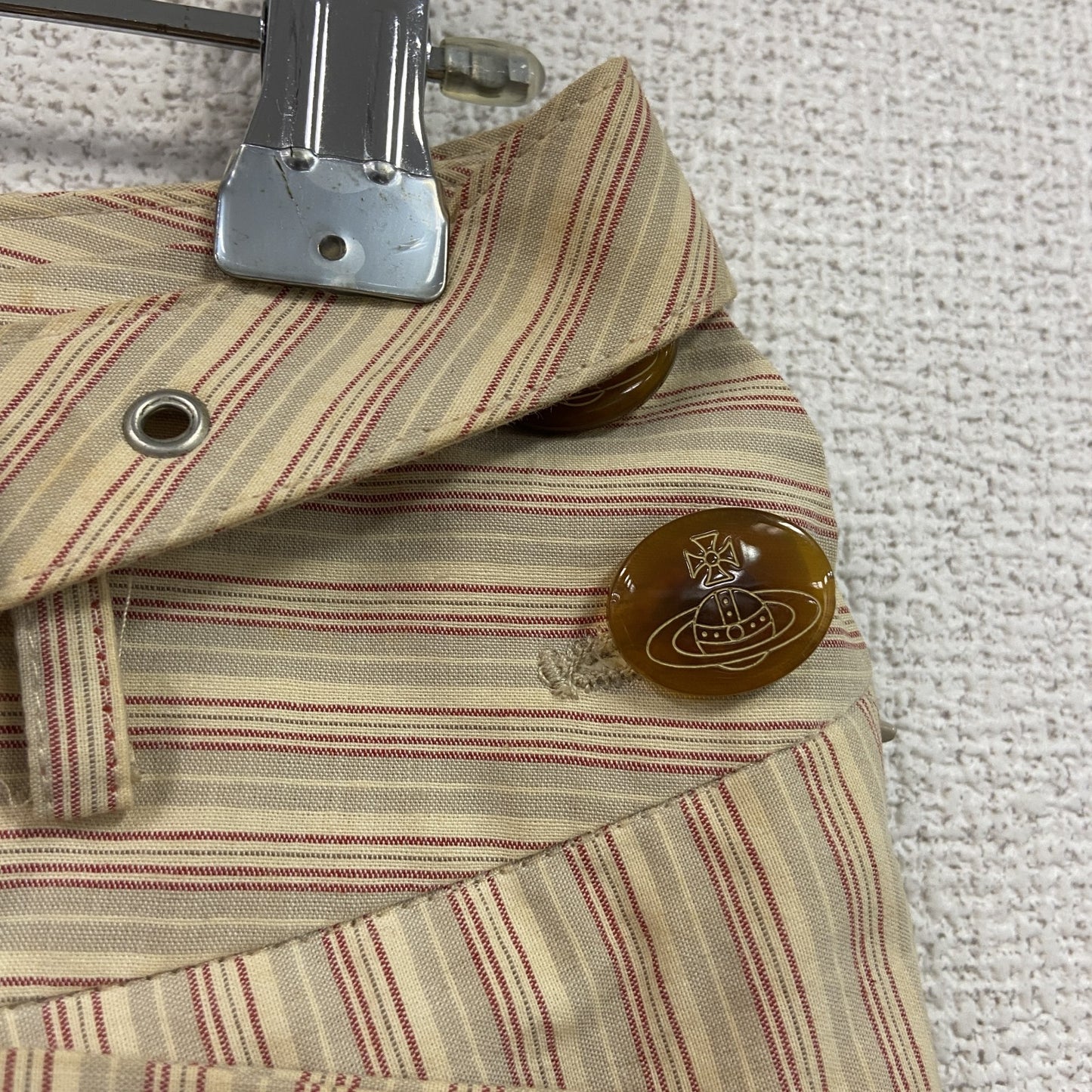 Vivienne Westwood RED LABEL　ヴィヴィアン　フレアスカート　ベージュ　ストライプ　38サイズ
