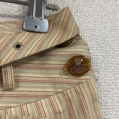 Vivienne Westwood RED LABEL　ヴィヴィアン　フレアスカート　ベージュ　ストライプ　38サイズ