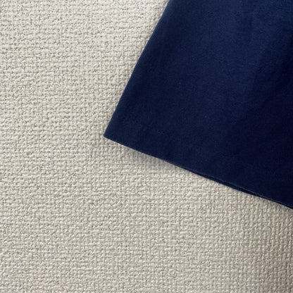 古着 used　90s　ONEITA　半袖ワンポイントTシャツ　レトロ　ネイビー　紺　シングルステッチ　ヴィンテージ　2XLサイズ