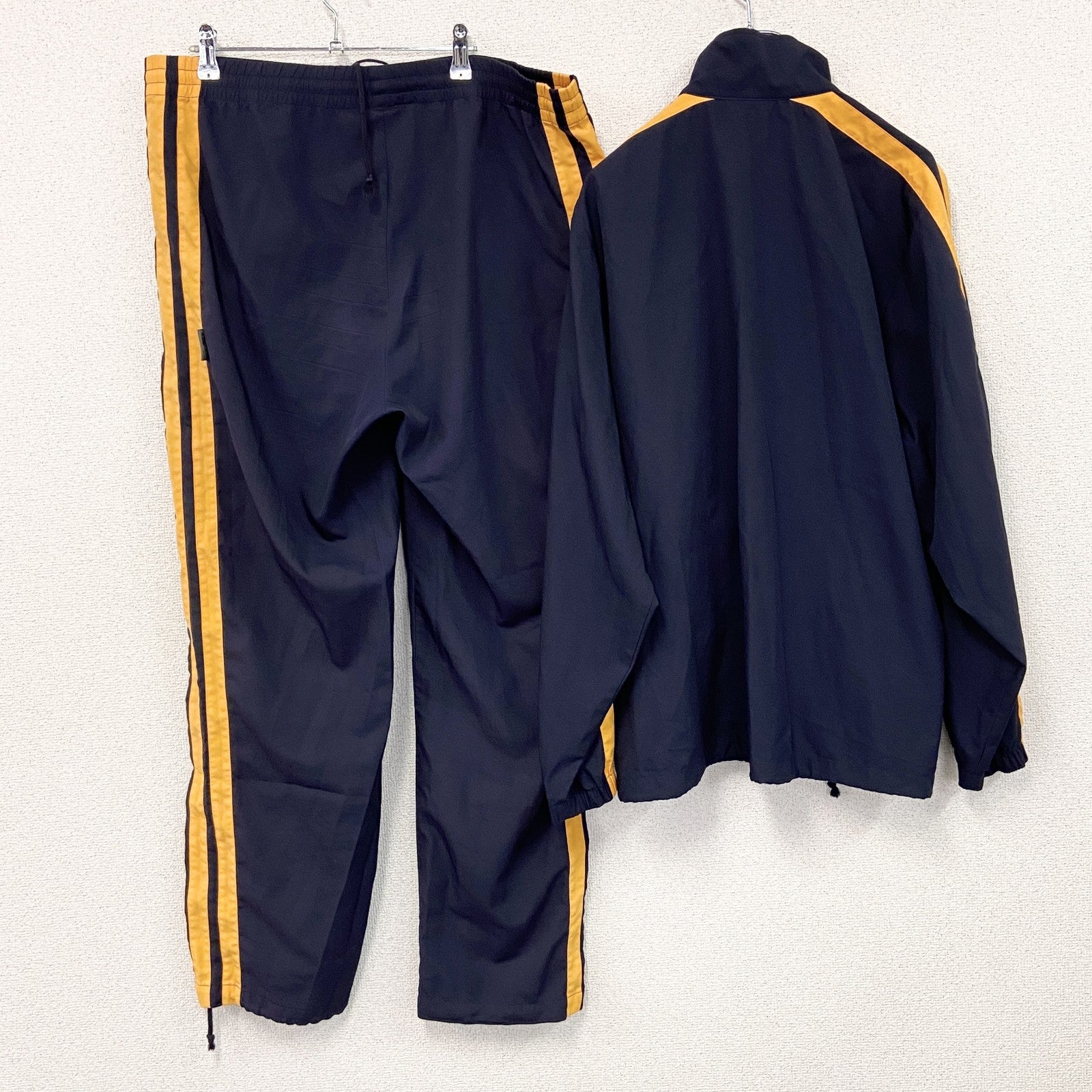 00s　adidas　アディダス　ジャージセットアップ　トラックジャケット　トラックパンツ　紺　ネイビー　Lサイズ