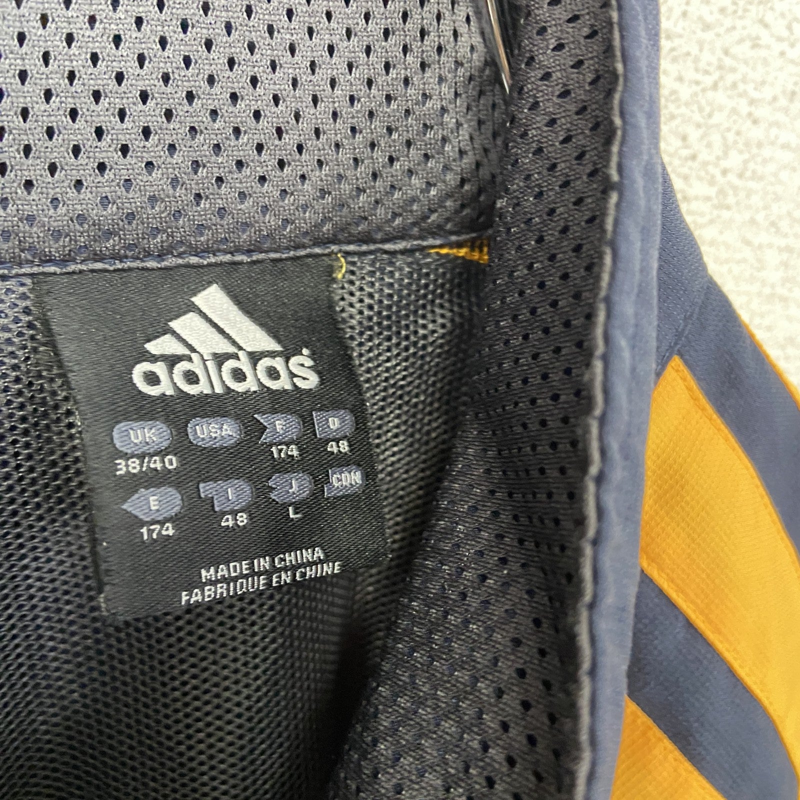 00s　adidas　アディダス　ジャージセットアップ　トラックジャケット　トラックパンツ　紺　ネイビー　Lサイズ