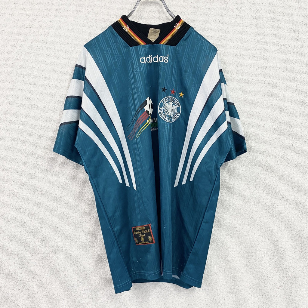 adidas　アディダス　ドイツ代表　ユニフォーム　ゲームシャツ　青　ブルー　Mサイズ