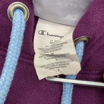 Champion　チャンピオン　リバースウィーブ　スウェットパーカー/フーディー　チェック柄　紫　パープル　Sサイズ