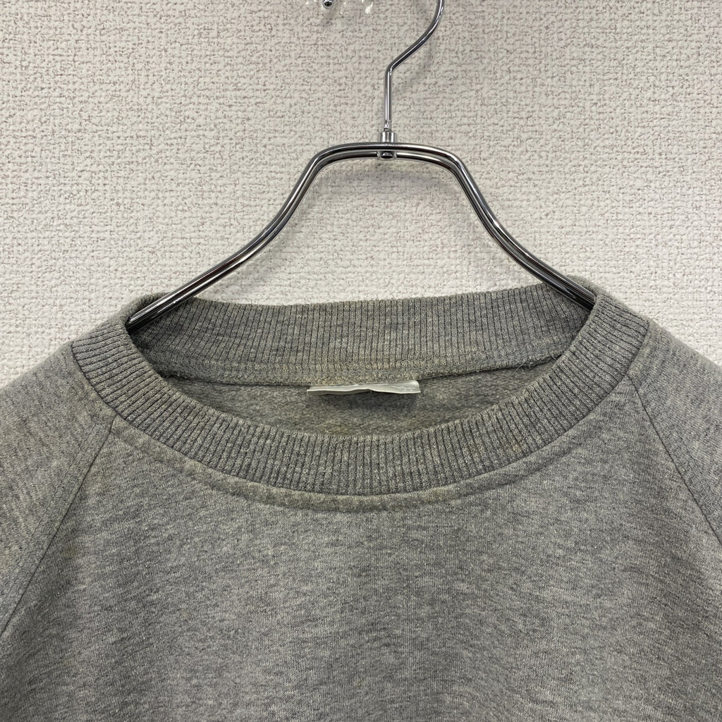 ～90s　adidas　アディダス　スウェット/トレーナー　ラグランスリーブ　ヴィンテージ　灰色　グレー　198サイズ