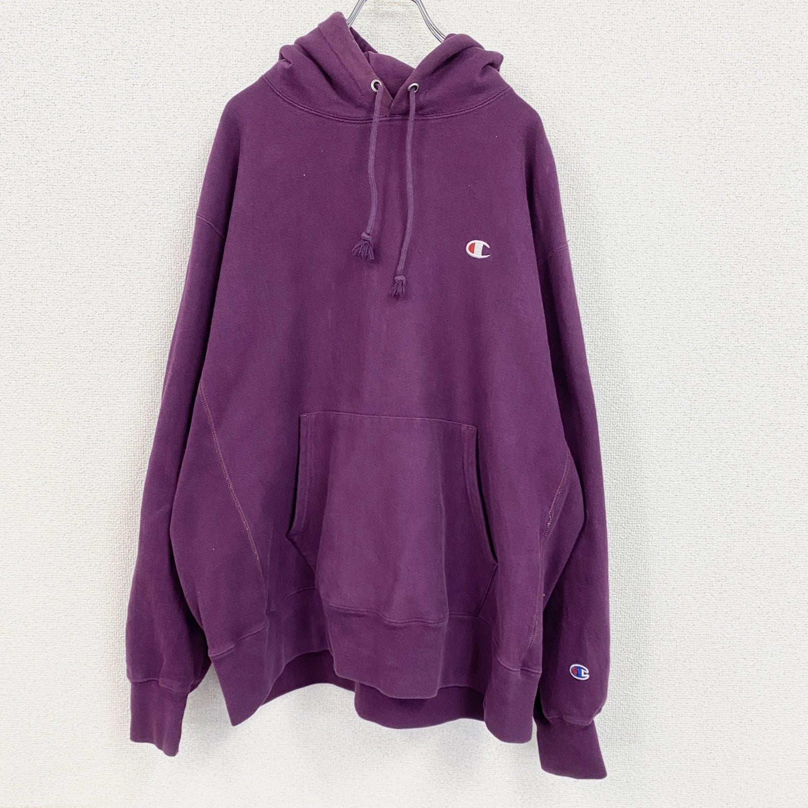 Champion　チャンピオン　リバースウィーブ　スウェットパーカー/フーディー　紫　パープル　XLサイズ