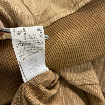 STUSSY　ステューシー　フルジップダックパーカー　アクティブジャケットタイプ　デカロゴ　ブラウン　Mサイズ