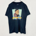 古着 used　２PAC julce　半袖プリントTシャツ　カジュアルデザイン　レトロ　黒　ブラック　クルーネック　Mサイズ
