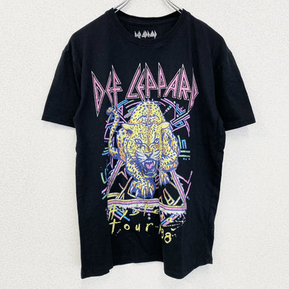 古着 used　DEF LEPPARD　デフレオパード　半袖プリントTシャツ　アニマル　クルーネック　XLサイズ