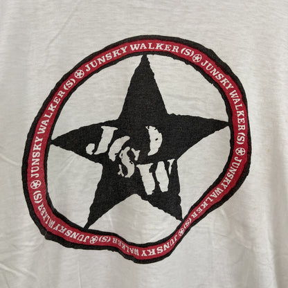80s～　JUN SKY WALKER(S)　ジュンスカイウォーカーズ　半袖Tシャツ　バンT　シングルステッチ　白　ホワイト