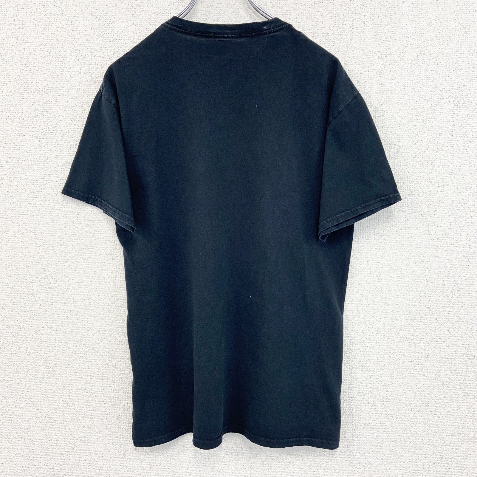 古着 used　２PAC julce　半袖プリントTシャツ　カジュアルデザイン　レトロ　黒　ブラック　クルーネック　Mサイズ