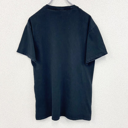 古着 used　２PAC julce　半袖プリントTシャツ　カジュアルデザイン　レトロ　黒　ブラック　クルーネック　Mサイズ