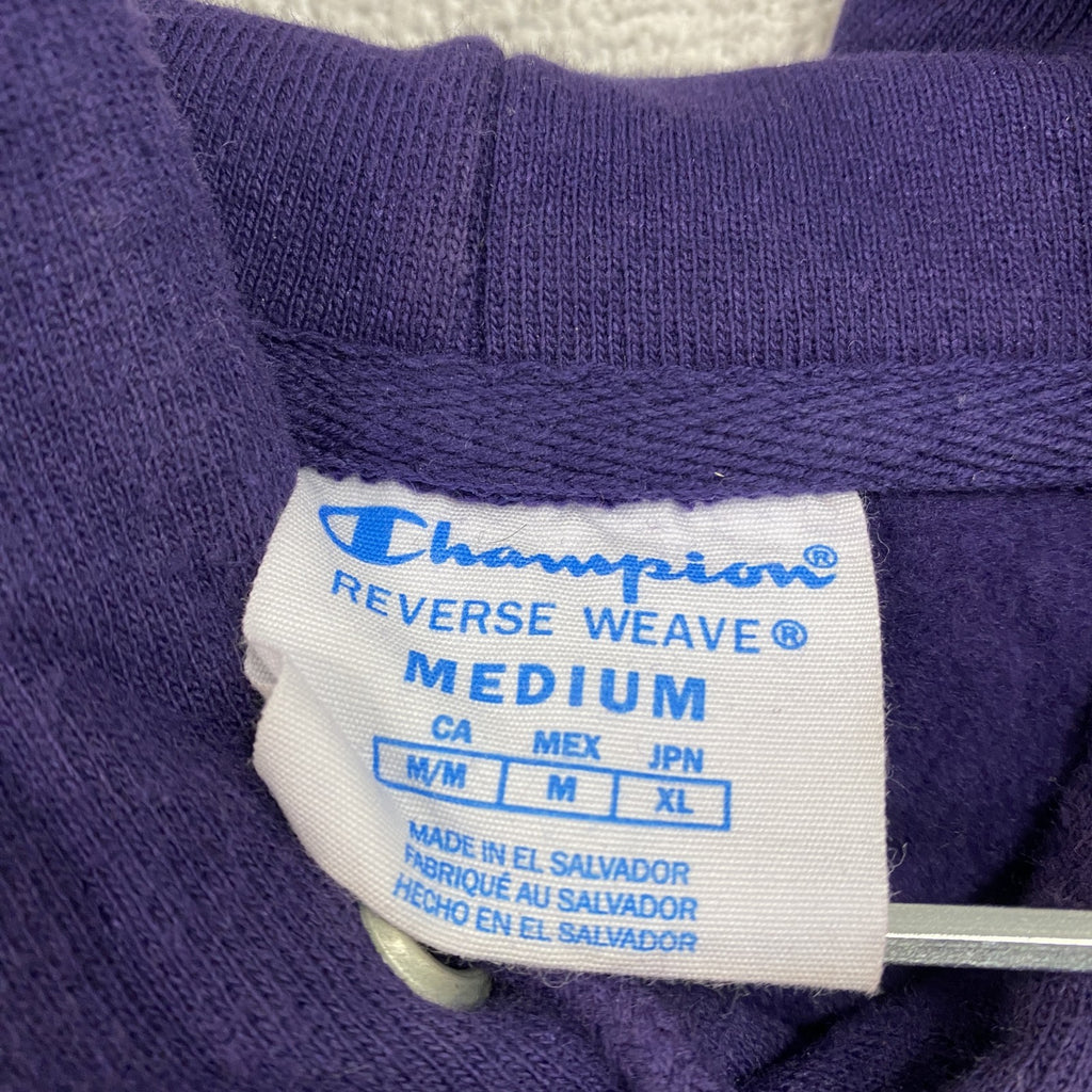 Champion　チャンピオン　リバースウィーブ　スウェットパーカー/フーディー　アーチプリント　紫　パープル　XLサイズ