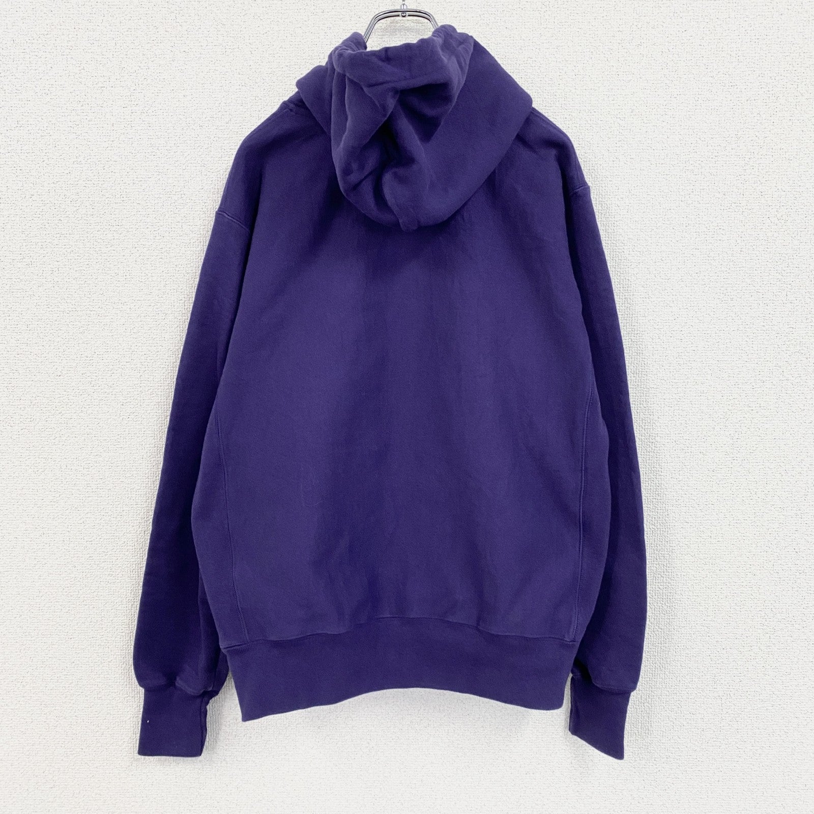 Champion　チャンピオン　リバースウィーブ　スウェットパーカー/フーディー　アーチプリント　紫　パープル　XLサイズ
