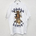 古着 used　半袖プリントTシャツ　ホワイト　白　インディアン　オグラララコタ　シングルステッチ　XLサイズ
