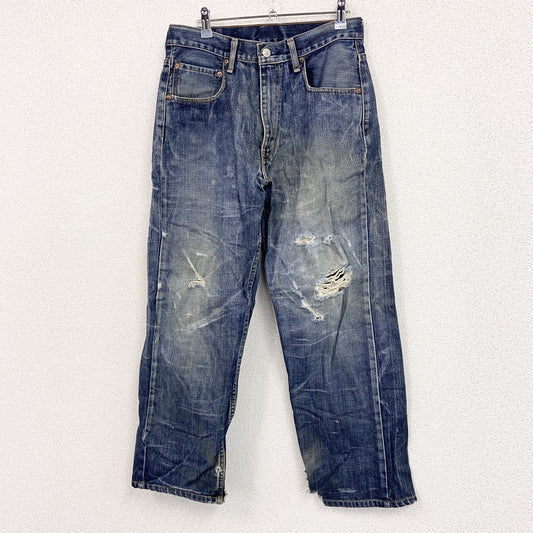 Levi’s　リーバイス　569　ダメージデニムパンツ/ジーンズ　縦落ち　インディゴ　W31サイズ