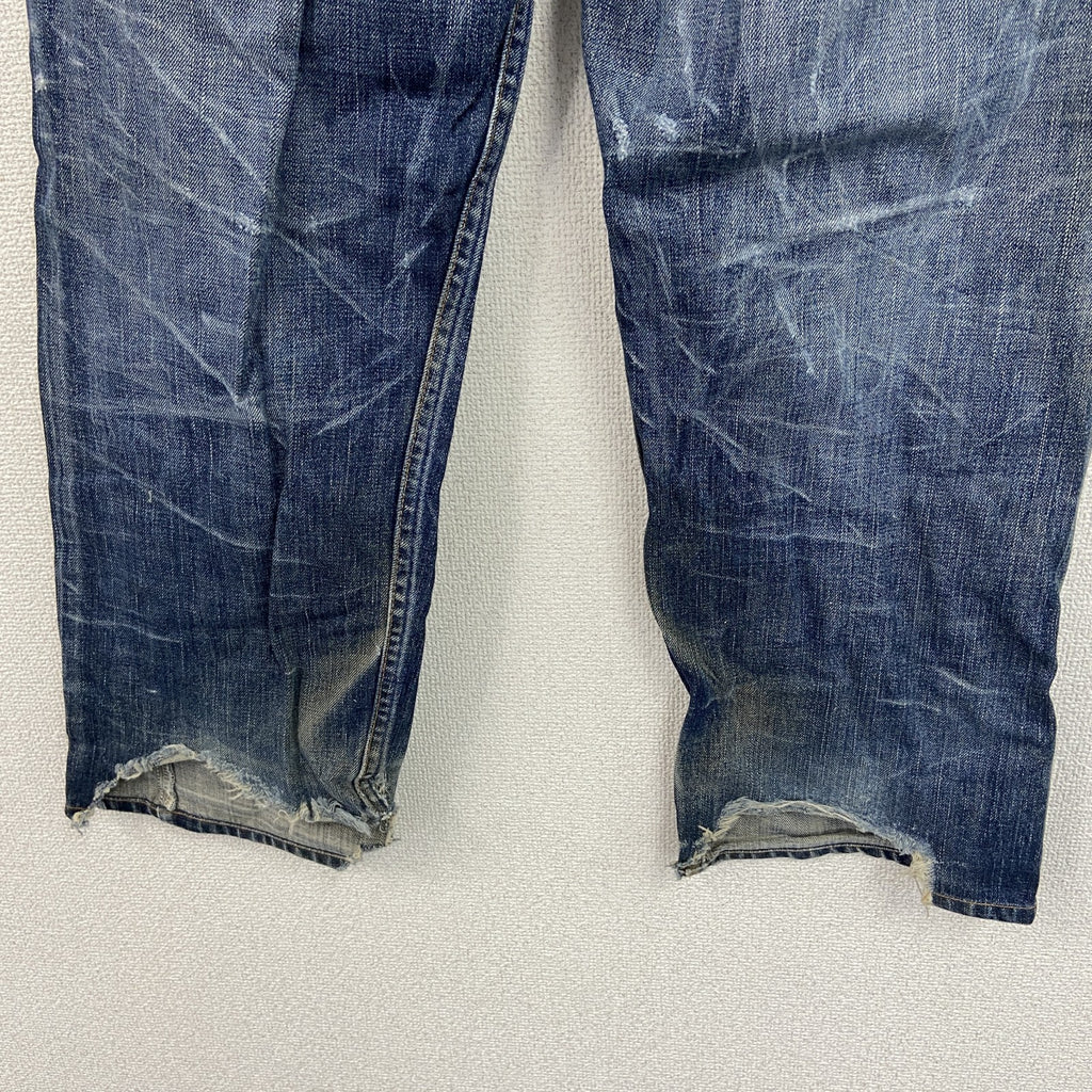 Levi’s　リーバイス　569　ダメージデニムパンツ/ジーンズ　縦落ち　インディゴ　W31サイズ