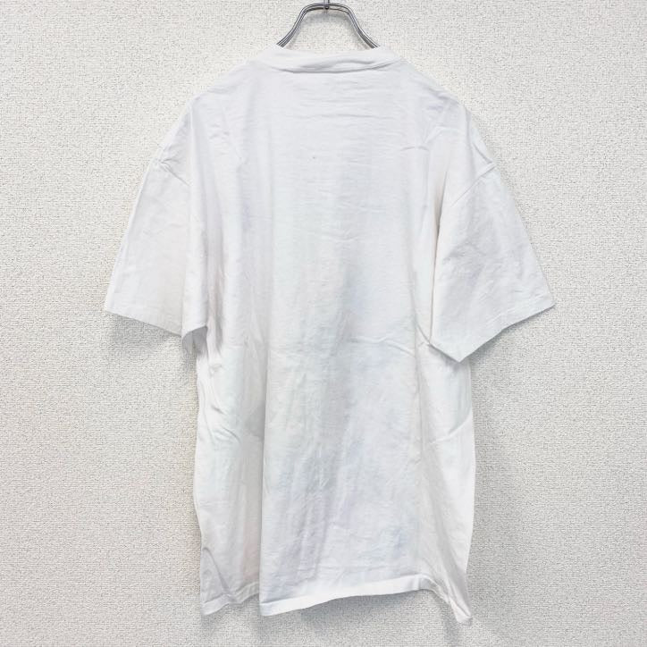古着 used　半袖プリントTシャツ　ホワイト　白　インディアン　オグラララコタ　シングルステッチ　XLサイズ
