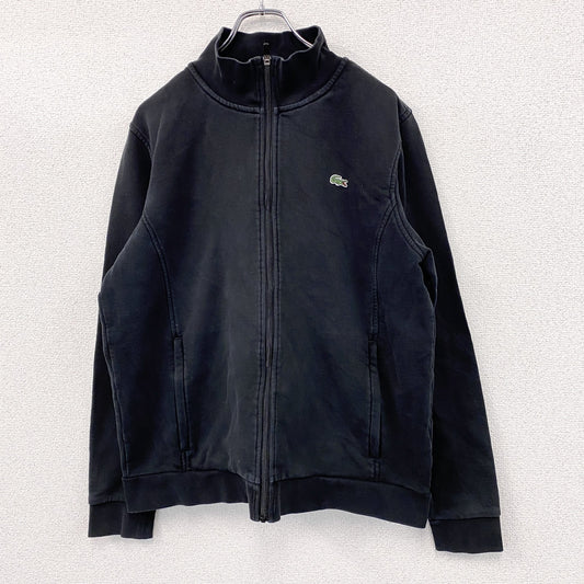 LACOSTE　ラコステ　フルジップスウェットジャケット　トラックジャケット　黒　ブラック　XLサイズ