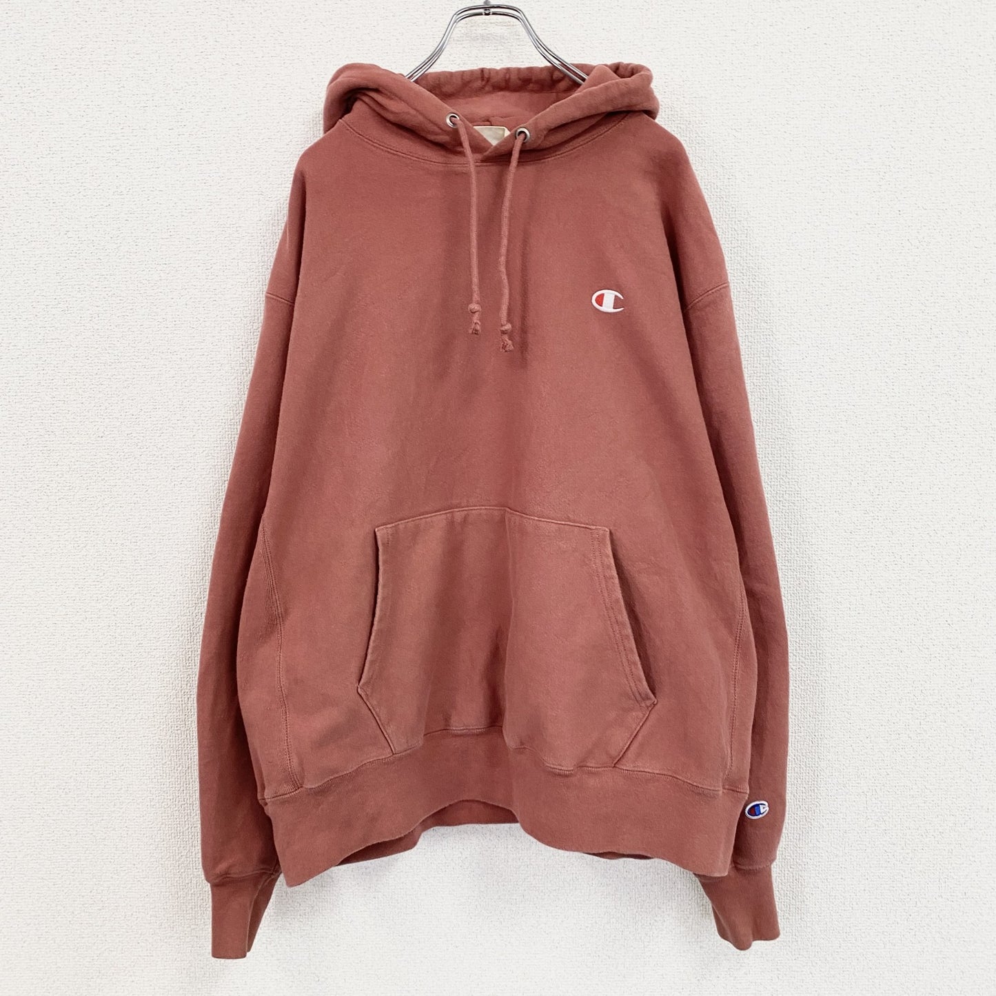 Champion　チャンピオン　リバースウィーブ　スウェットパーカー/フーディー　赤　レッド　XLサイズ