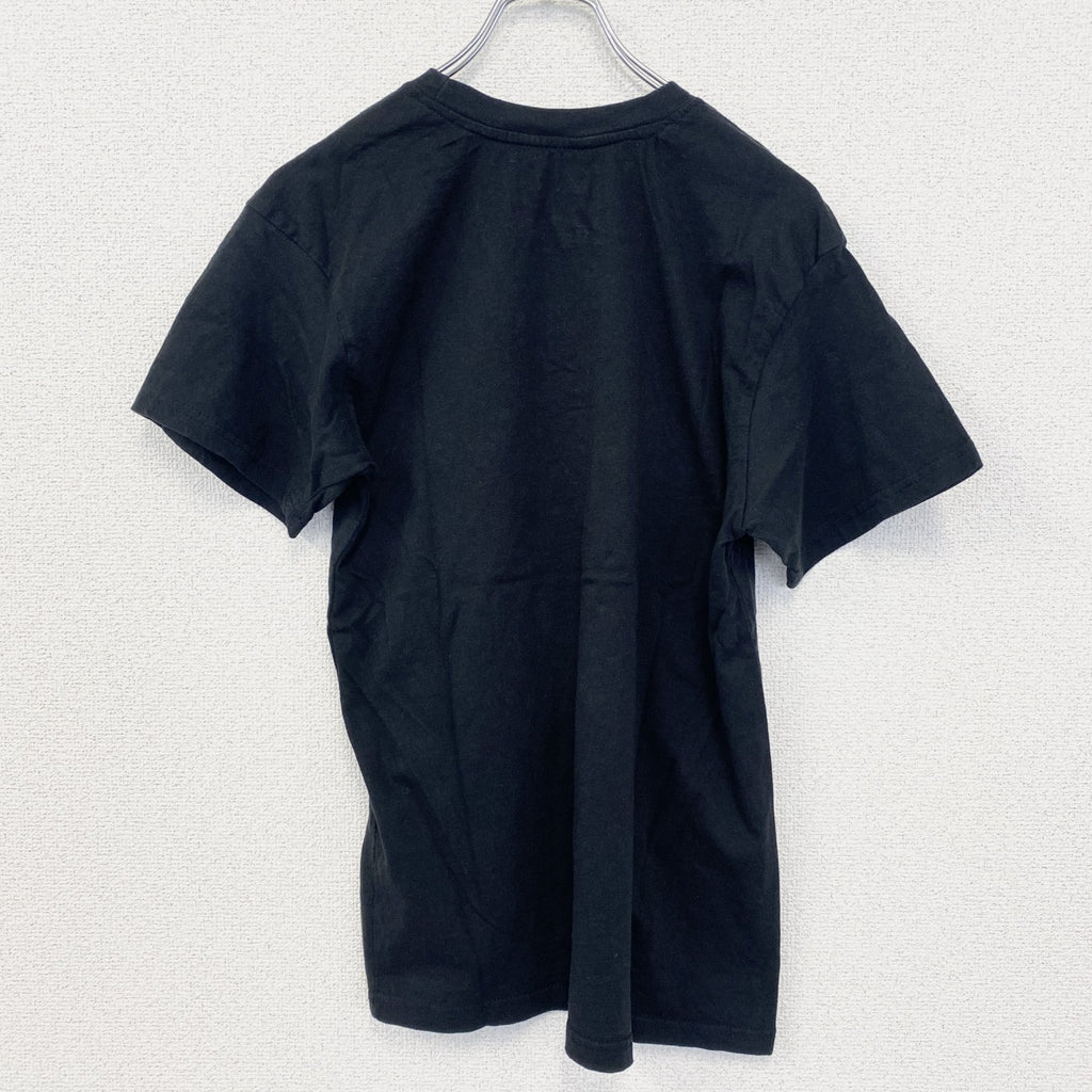 古着 used　半袖音楽プリントTシャツ　マリリンモンロー　タトゥー　個性的　黒　ブラック　クルーネック　Mサイズ