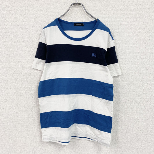 BURBERRY BLACK LABEL　バーバリーブラックレーベル　半袖Tシャツ　ボーダー　ホワイト　ブルー　ブラック　3サイズ
