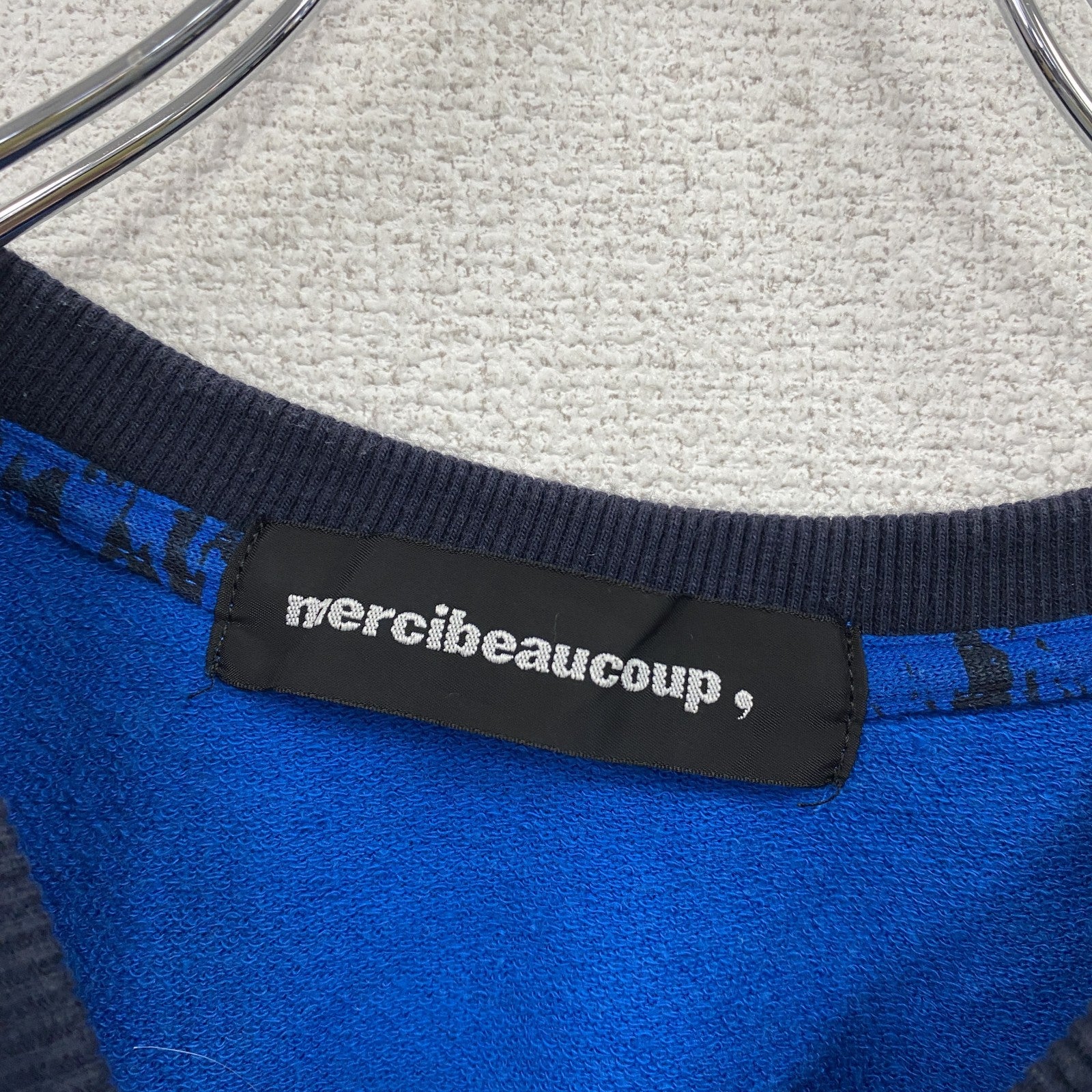 mercibeaucoup　メルシーボークー　半袖Tシャツ　カモフラ　青　ブルー　黒　ブラック　6サイズ