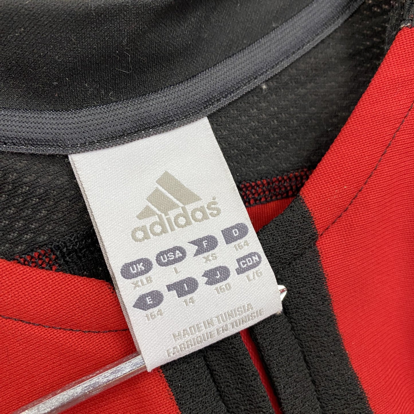 00s　adidas　アディダス　ACミラン　ユニフォーム　ゲームシャツ　MERIVA　レッド　Lサイズ