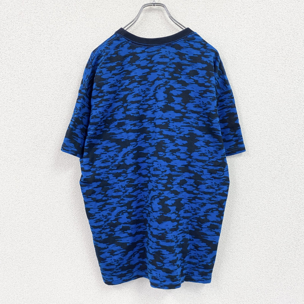 mercibeaucoup　メルシーボークー　半袖Tシャツ　カモフラ　青　ブルー　黒　ブラック　6サイズ