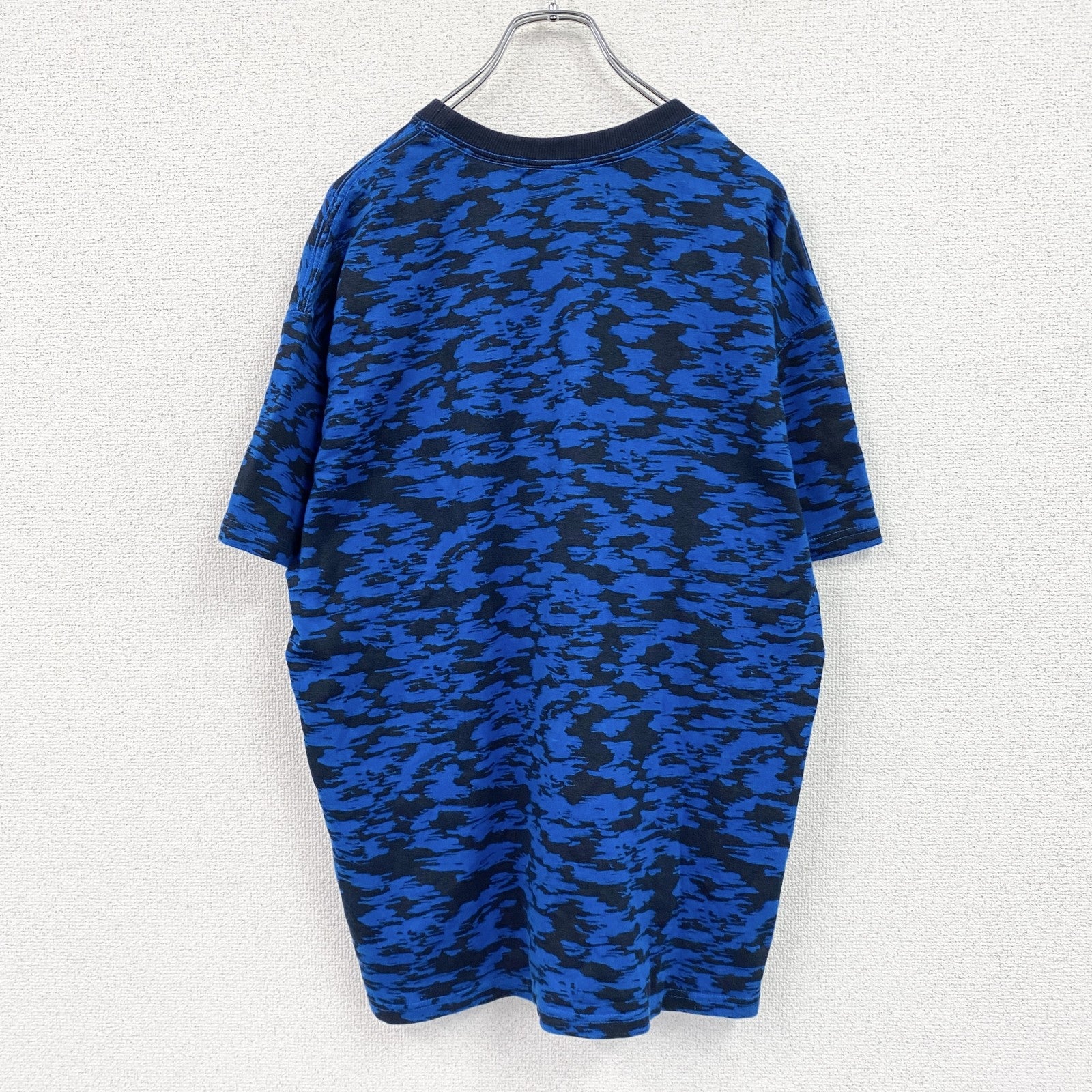 mercibeaucoup　メルシーボークー　半袖Tシャツ　カモフラ　青　ブルー　黒　ブラック　6サイズ