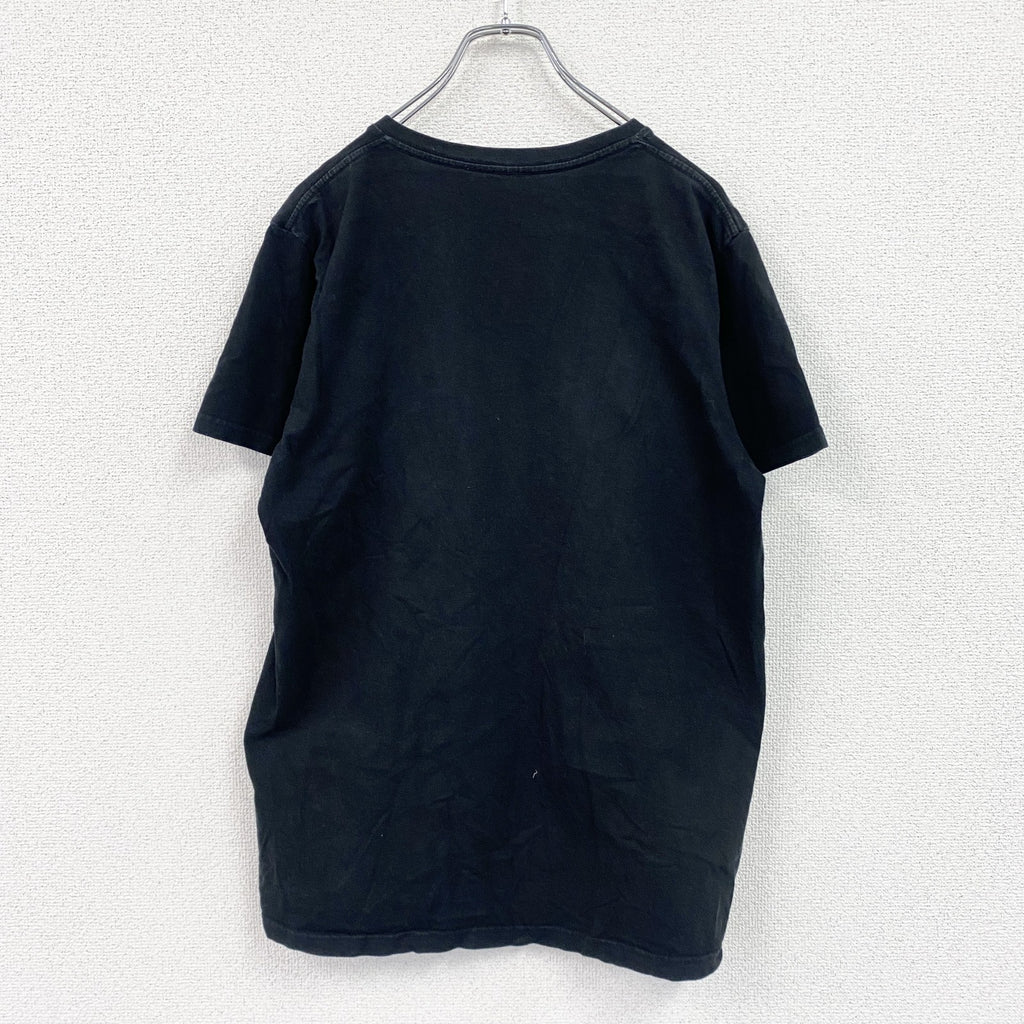 仮面ライダー　仮面ライダー1号　サイクロン号　半袖プリントアニメTシャツ　黒　ブラック