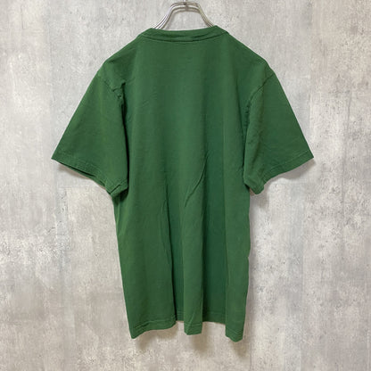 古着 used　Reebok　リーボック　半袖プリントTシャツ　クルーネック　スポーティー　レトロデザイン　緑　Mサイズ