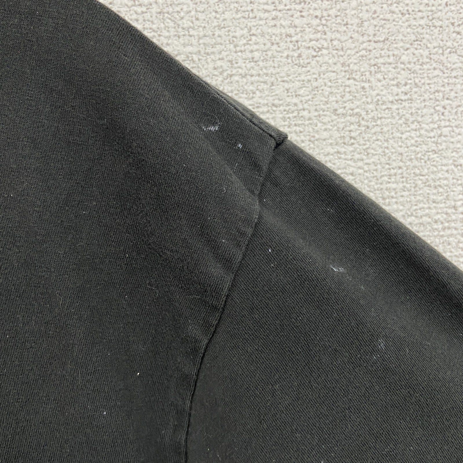古着 used　M TV　半袖オリジナルプリントTシャツ　カジュアルデザイン　黒　ブラック　レトロ　クルーネック　XLサイズ