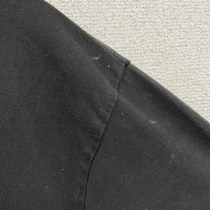 古着 used　M TV　半袖オリジナルプリントTシャツ　カジュアルデザイン　黒　ブラック　レトロ　クルーネック　XLサイズ