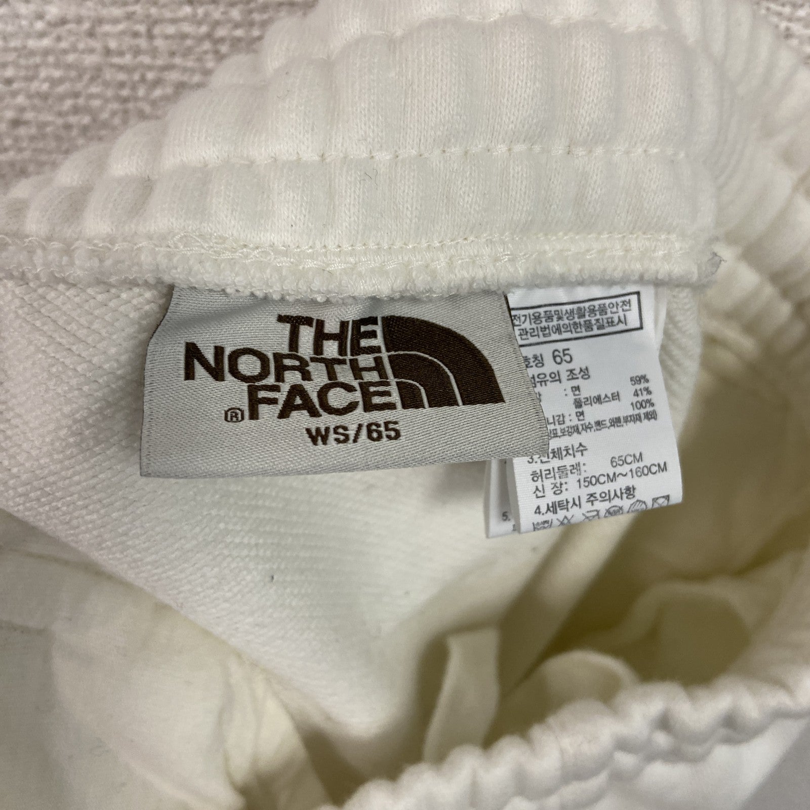THE NORTH FACE　ザ・ノースフェイス　スウェットパンツ　韓国限定　白　ホワイト　アイボリー　65サイズ