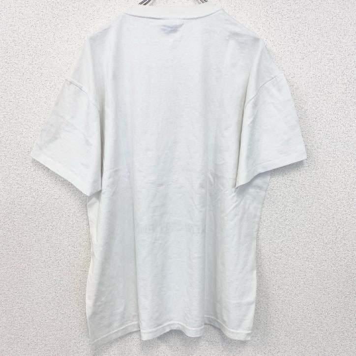 古着 used　ヘインズ　半袖プリントTシャツ　ホワイト　白　ジャマイカ　ジャム　 USA製　シングルステッチ　Lサイズ