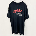 古着 used　Hanes ヘインズ　半袖プリントTシャツ　90s　黒　シングルステッチ　レトロ　US製　クルーネック　Lサイズ