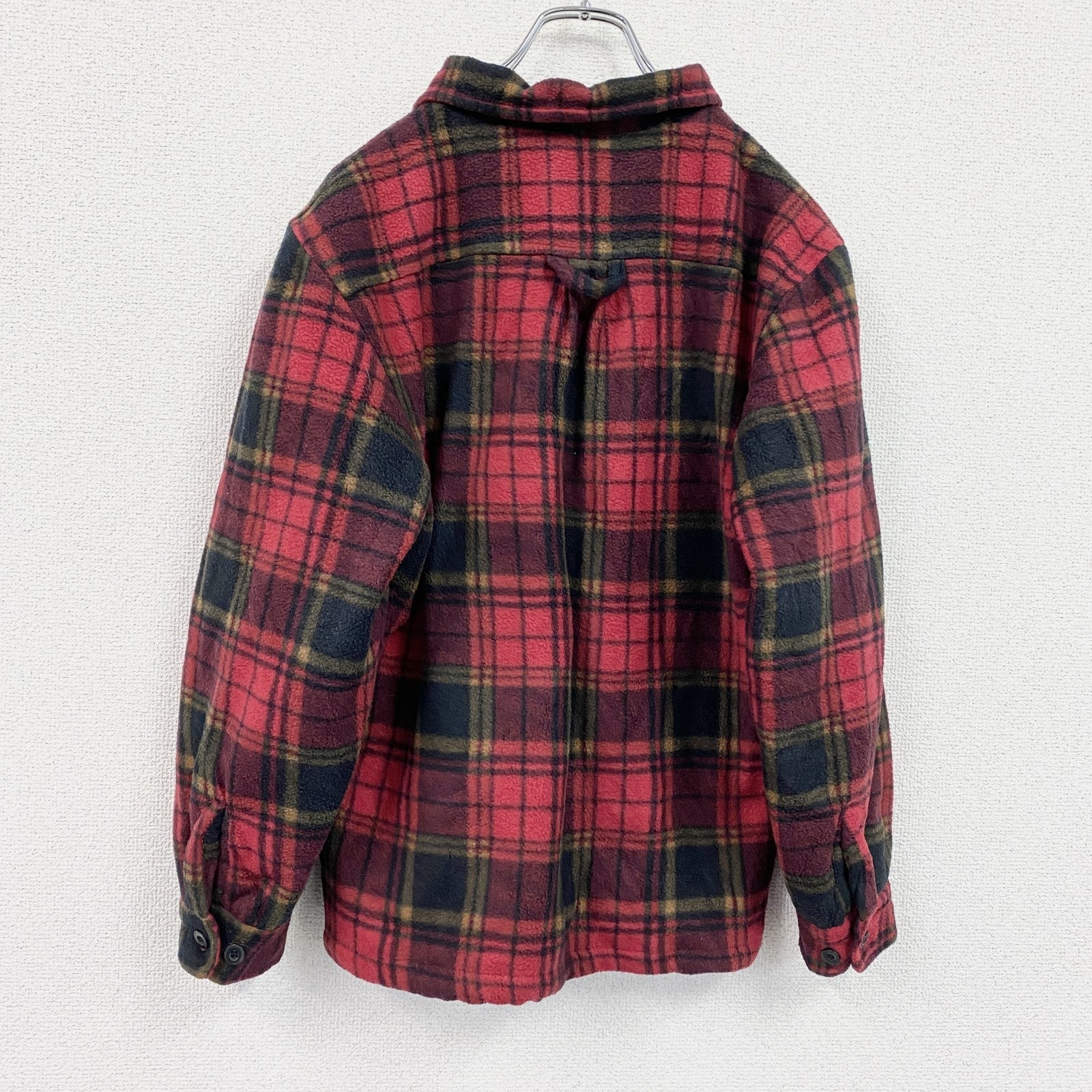 ～90s　Stillwater Supply CO　フルジップフリースジャケット/ボアジャケット　4つポケット　フラップポケット　ヴィンテージ　赤　レッド