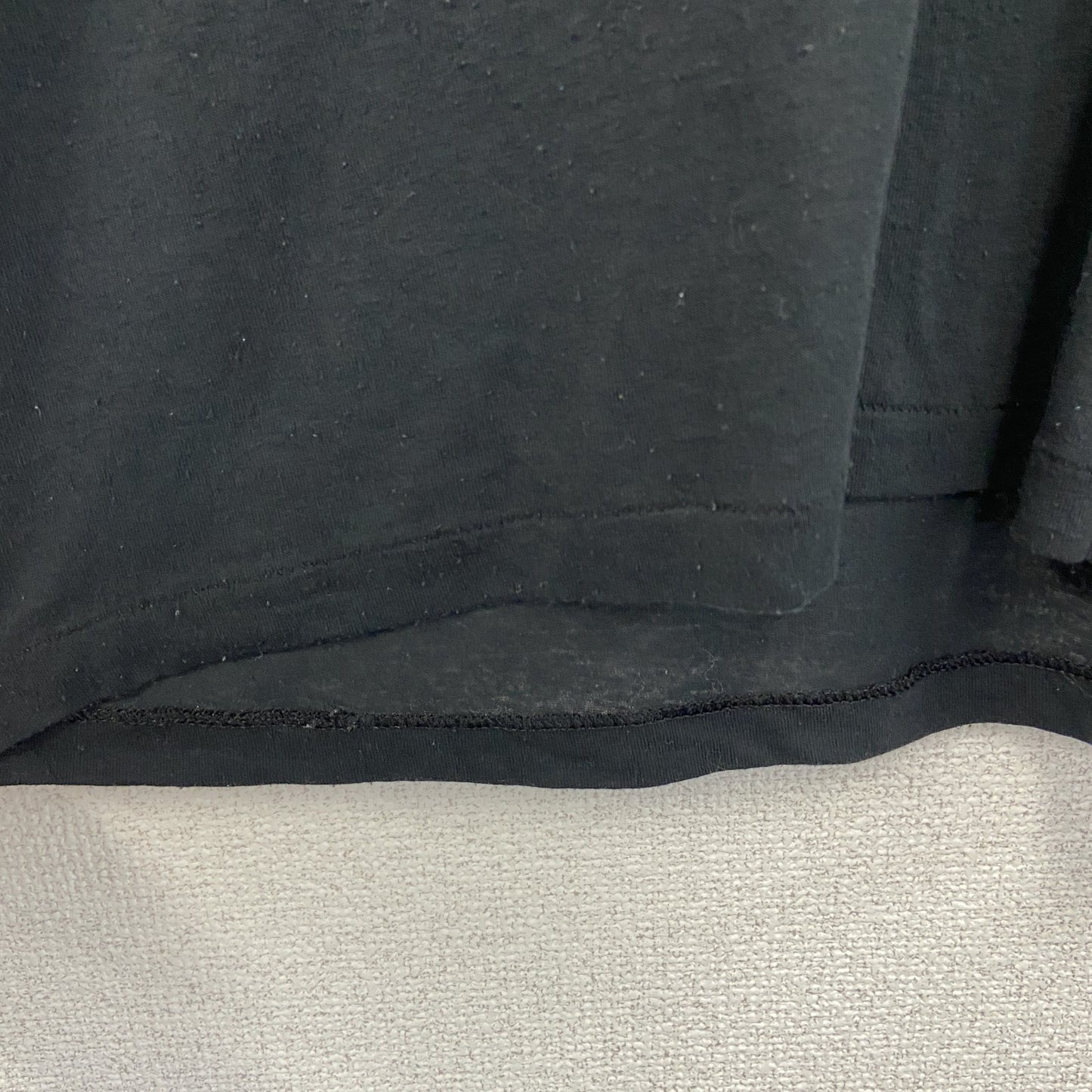 古着 used　Hanes ヘインズ　半袖プリントTシャツ　90s　黒　シングルステッチ　レトロ　US製　クルーネック　Lサイズ
